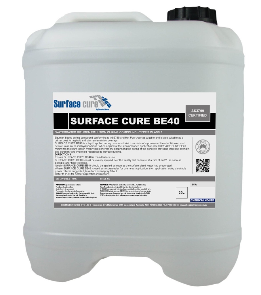 SURFACE CURE BE40 CURING COMPOUND | Surface Cure
